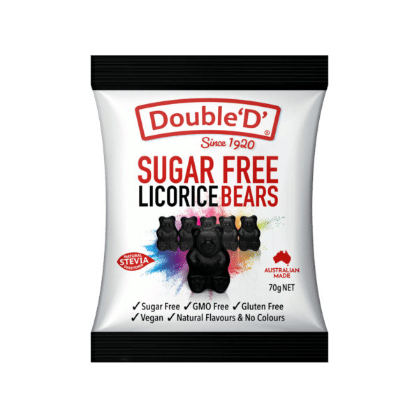 Double D Sugar Free Fruit Chews 4 x 72g All Natural Colours And Flavours  Gluten
